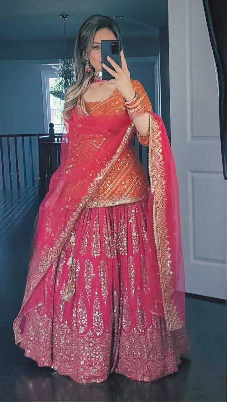Ynf Faux Georgette KESH528 464 Suits & Dresses Wedding Collections Festive Collections Wholesale Embroidery Suits Georgette Suit Wedding Outfits Manufacturer