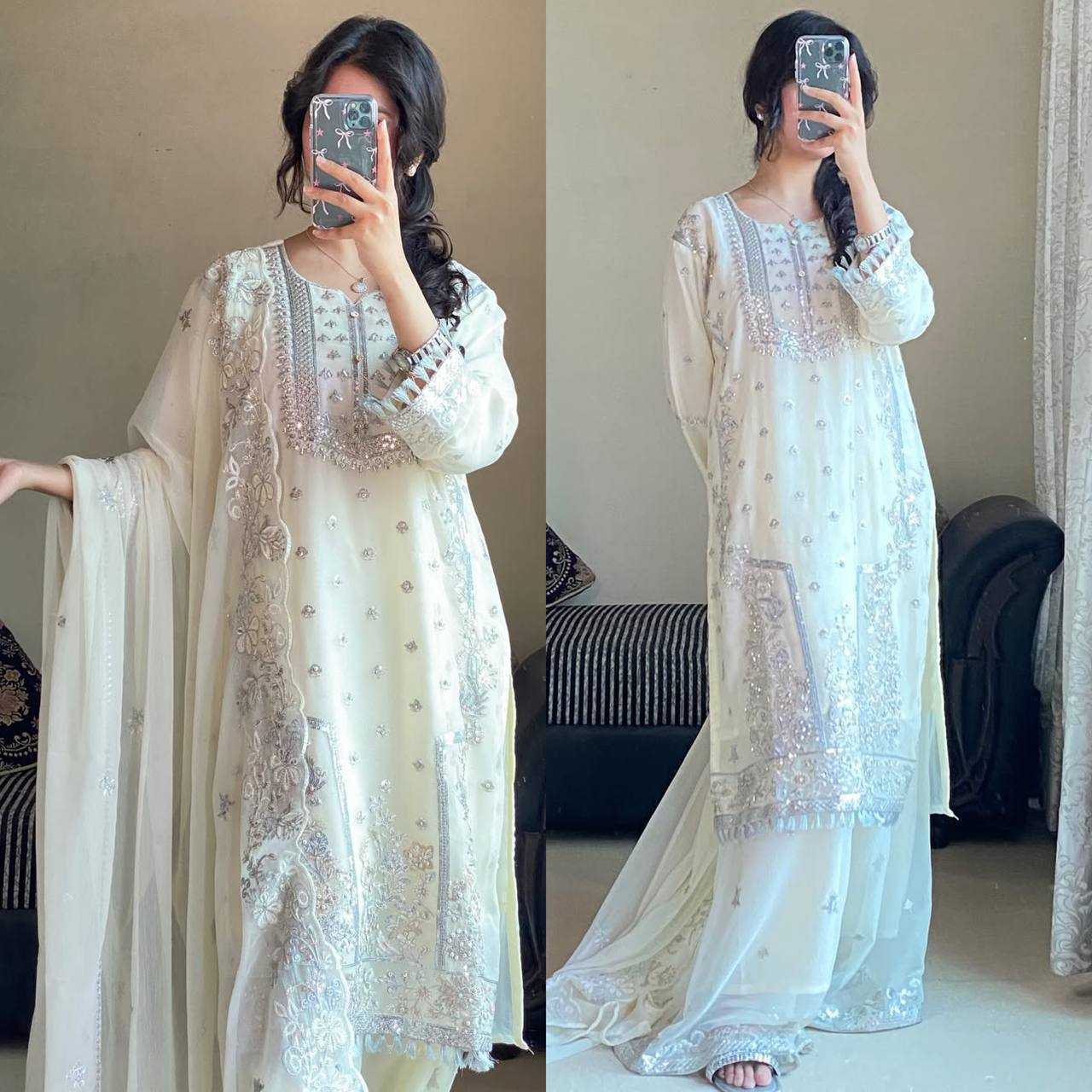 Ynf Faux Georgette KESH528 466 Suits & Dresses Islamic Clothing Wedding Collections Wholesale Pakistani Suits Embroidery Suits Georgette Suit Manufacturer