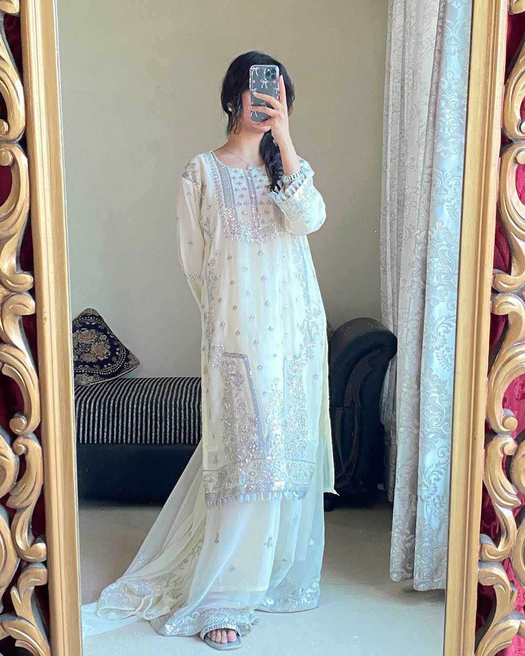 Ynf Faux Georgette KESH528 466 Suits & Dresses Islamic Clothing Wedding Collections Wholesale Pakistani Suits Embroidery Suits Georgette Suit Manufacturer