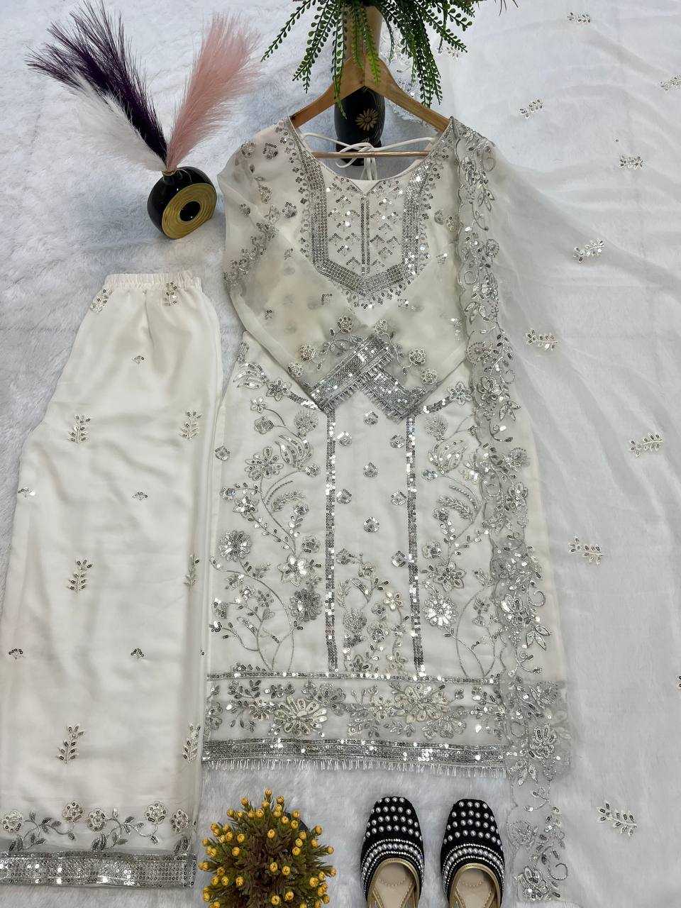Ynf Faux Georgette KESH528 466 Suits & Dresses Islamic Clothing Wedding Collections Wholesale Pakistani Suits Embroidery Suits Georgette Suit Manufacturer