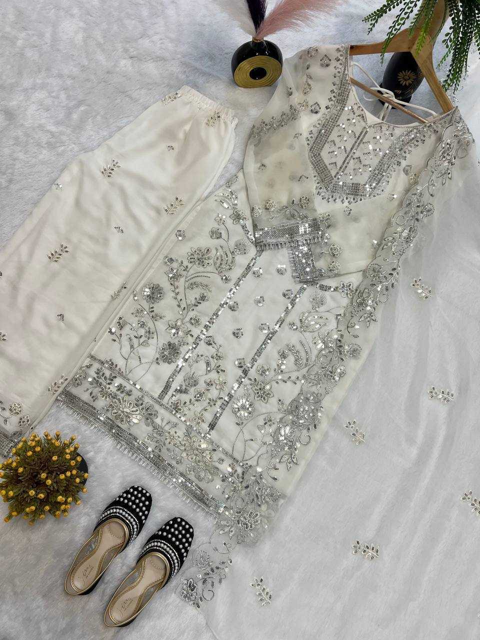Ynf Faux Georgette KESH528 466 Suits & Dresses Islamic Clothing Wedding Collections Wholesale Pakistani Suits Embroidery Suits Georgette Suit Manufacturer