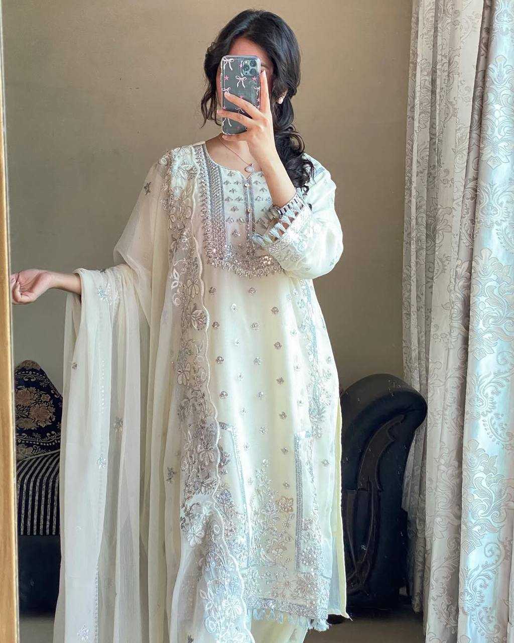 Ynf Faux Georgette KESH528 466 Suits & Dresses Islamic Clothing Wedding Collections Wholesale Pakistani Suits Embroidery Suits Georgette Suit Manufacturer