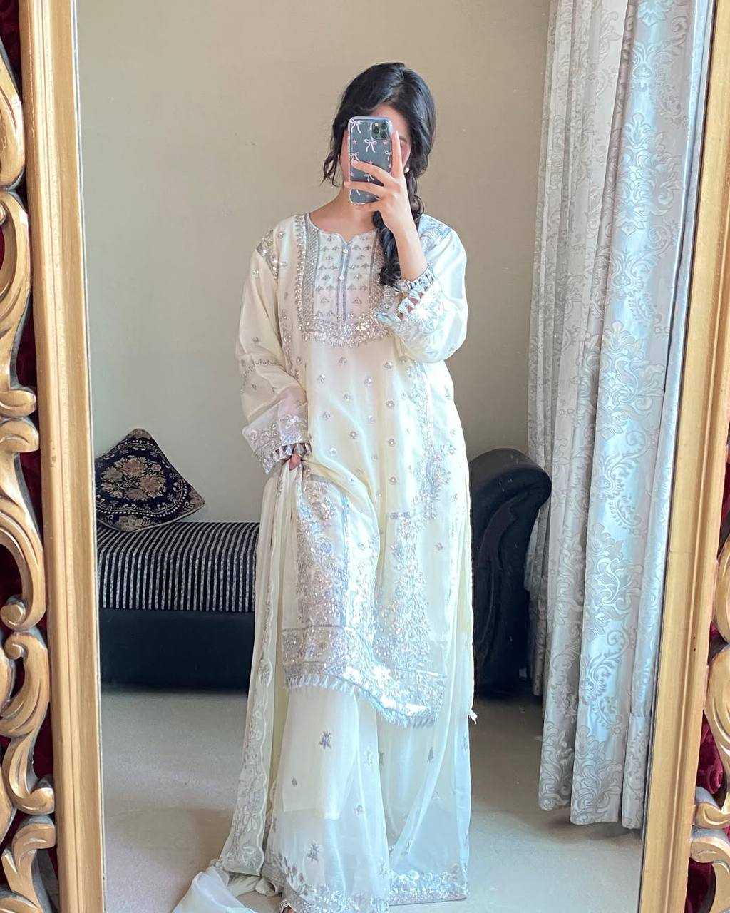 Ynf Faux Georgette KESH528 466 Suits & Dresses Islamic Clothing Wedding Collections Wholesale Pakistani Suits Embroidery Suits Georgette Suit Manufacturer