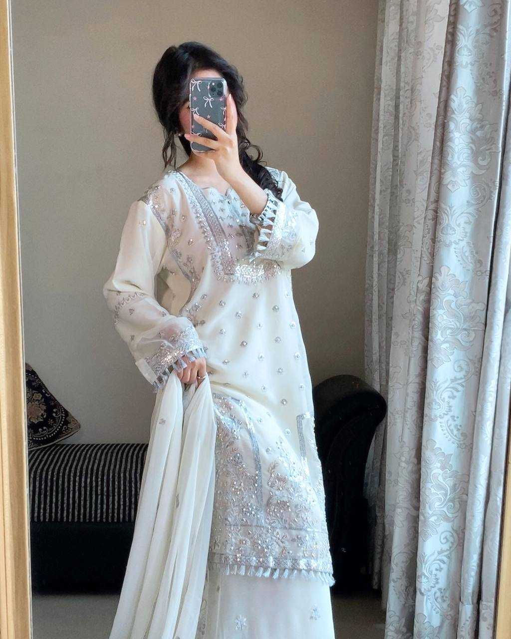 Ynf Faux Georgette KESH528 466 Suits & Dresses Islamic Clothing Wedding Collections Wholesale Pakistani Suits Embroidery Suits Georgette Suit Manufacturer