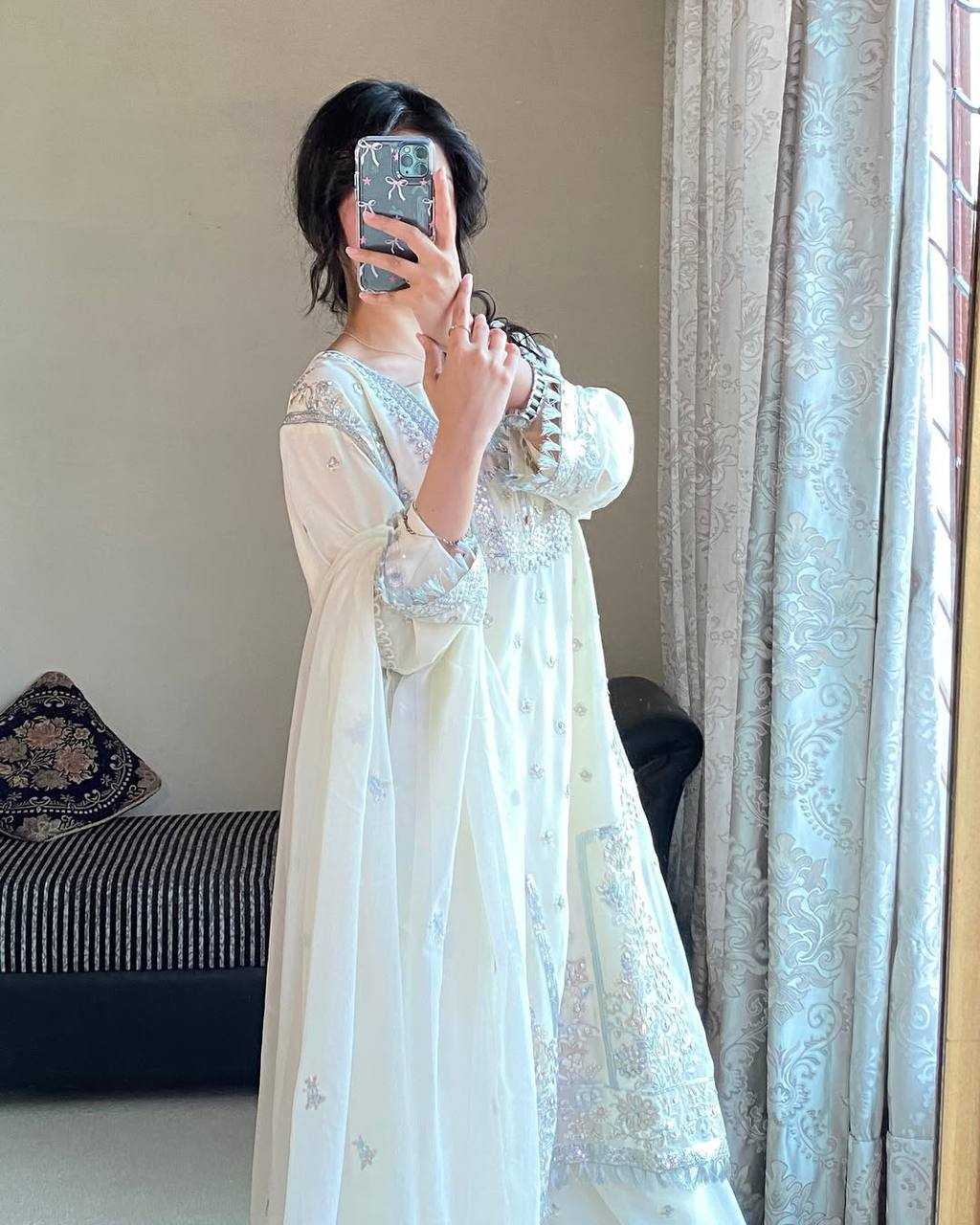 Ynf Faux Georgette KESH528 466 Suits & Dresses Islamic Clothing Wedding Collections Wholesale Pakistani Suits Embroidery Suits Georgette Suit Manufacturer