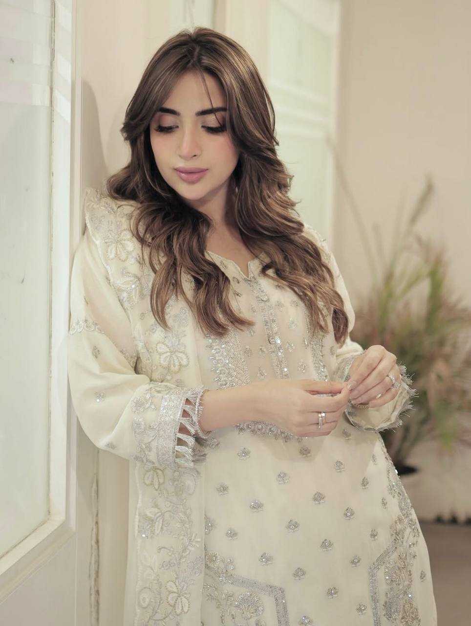 Ynf Faux Georgette KESH528 466 Suits & Dresses Islamic Clothing Wedding Collections Wholesale Pakistani Suits Embroidery Suits Georgette Suit Manufacturer