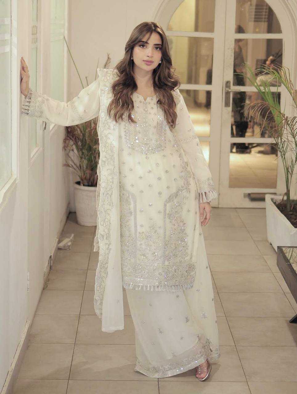 Ynf Faux Georgette KESH528 466 Suits & Dresses Islamic Clothing Wedding Collections Wholesale Pakistani Suits Embroidery Suits Georgette Suit Manufacturer