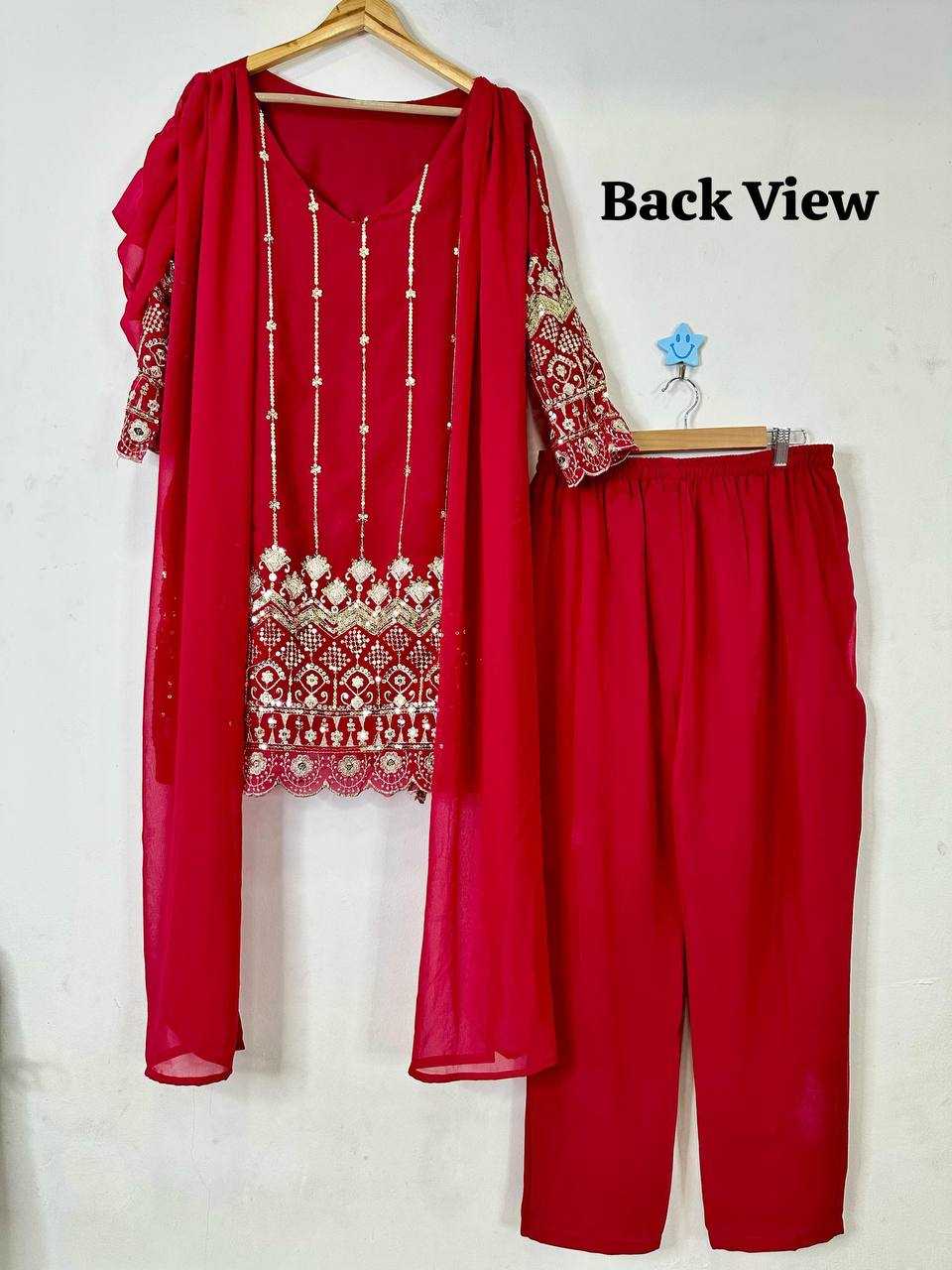 Ynf Faux Georgette KESH531 1028 Suits & Dresses Wholesale Embroidery Suits Palazzo Suit Zari Work Suit Party Wear Dresses Manufacturer