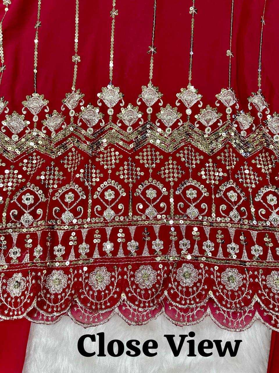 Ynf Faux Georgette KESH531 1028 Suits & Dresses Wholesale Embroidery Suits Palazzo Suit Zari Work Suit Party Wear Dresses Manufacturer