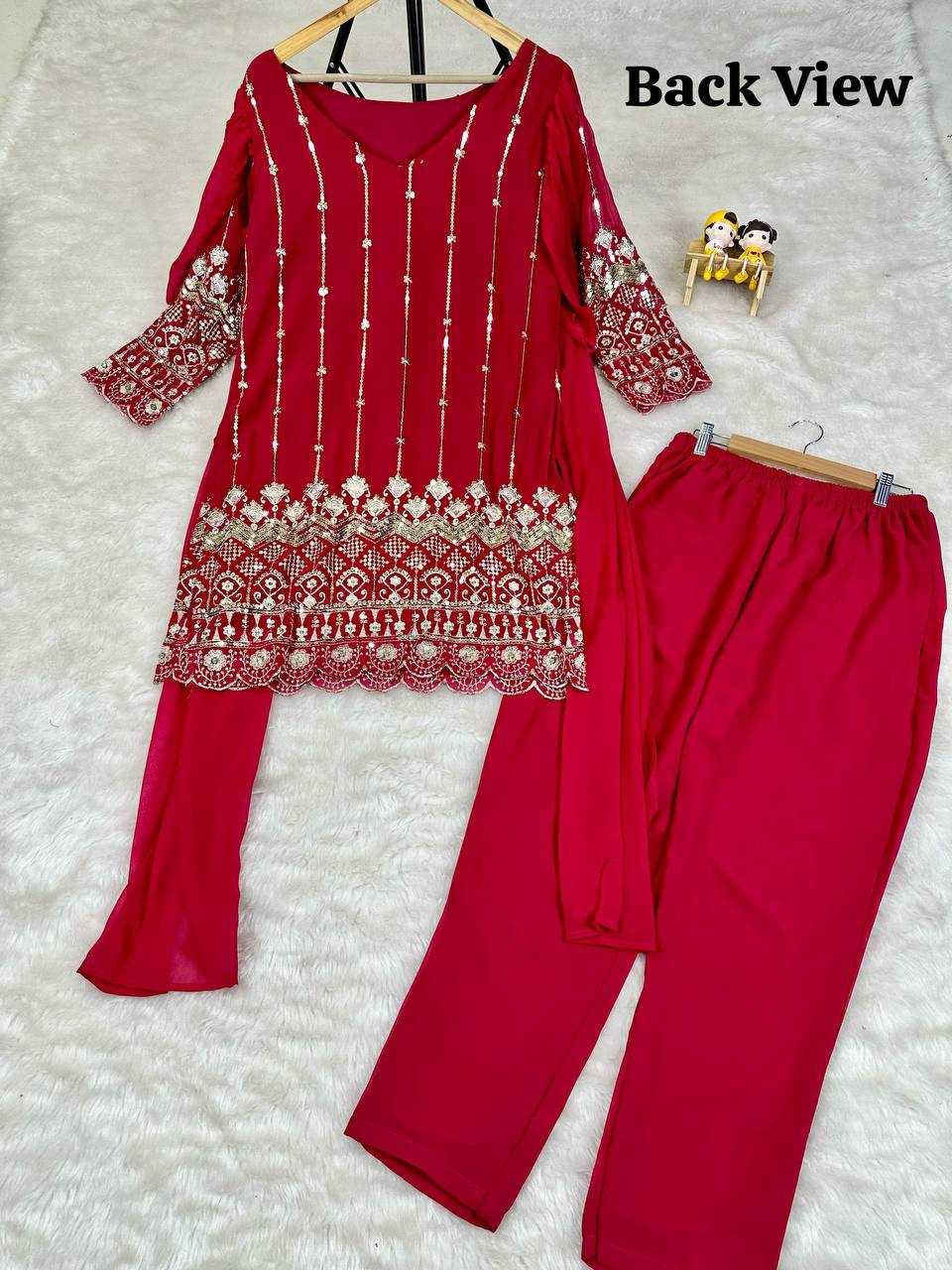 Ynf Faux Georgette KESH531 1028 Suits & Dresses Wholesale Embroidery Suits Palazzo Suit Zari Work Suit Party Wear Dresses Manufacturer