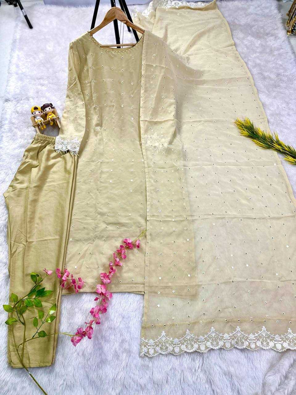Ynf Faux Georgette KESH531 1034 Kurti Wholesale Casual Kurtis Festive Kurtis Party Wear Kurtis Mirror Work Kurti Manufacturer