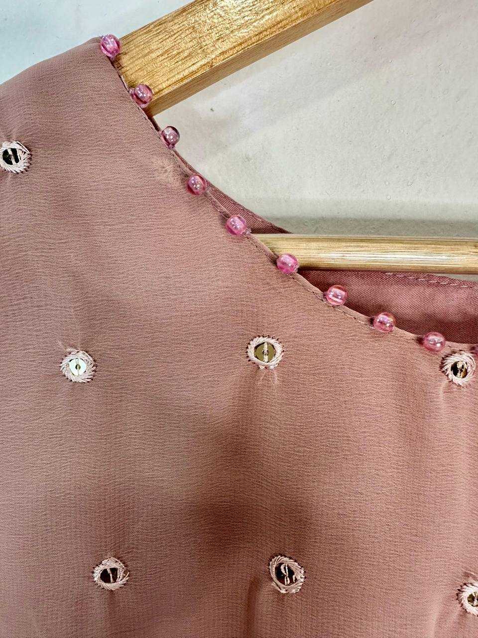 Ynf Faux Georgette KESH531 1034 Kurti Wholesale Casual Kurtis Festive Kurtis Party Wear Kurtis Mirror Work Kurti Manufacturer