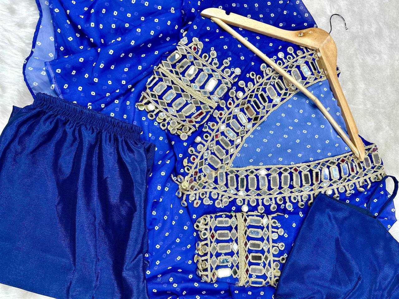Ynf Faux Georgette KESH531 1037 Kurti Wholesale Casual Kurtis Festive Kurtis Mirror Work Kurti Embroidered Kurtis Manufacturer