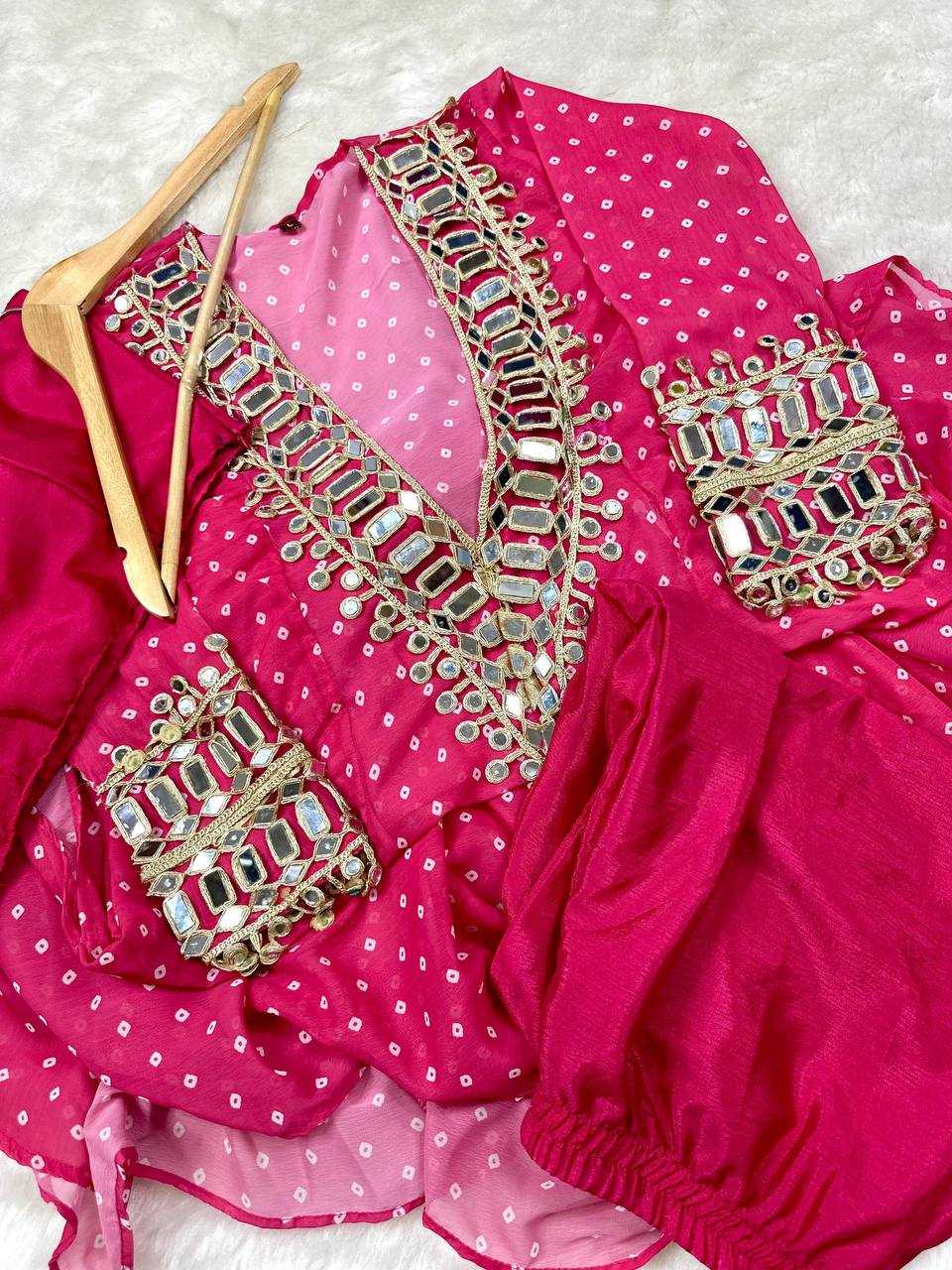 Ynf Faux Georgette KESH531 1037 Kurti Wholesale Casual Kurtis Festive Kurtis Mirror Work Kurti Embroidered Kurtis Manufacturer