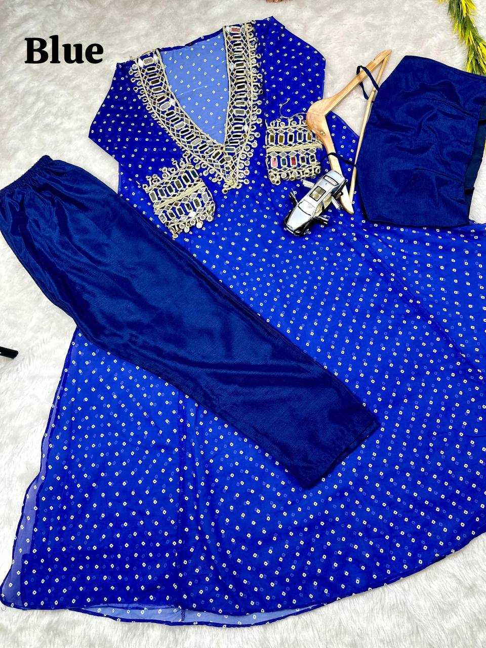Ynf Faux Georgette KESH531 1037 Kurti Wholesale Casual Kurtis Festive Kurtis Mirror Work Kurti Embroidered Kurtis Manufacturer