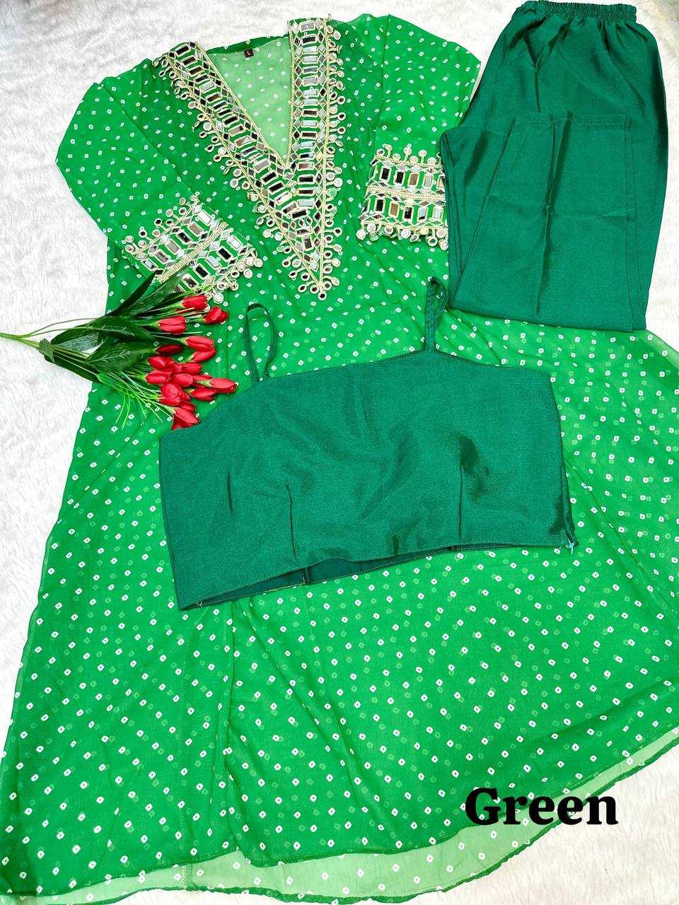 Ynf Faux Georgette KESH531 1037 Kurti Wholesale Casual Kurtis Festive Kurtis Mirror Work Kurti Embroidered Kurtis Manufacturer