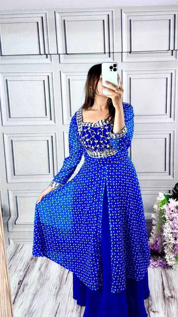 Ynf Faux Georgette KESH531 1038 Gowns Wholesale Fancy Gowns Embroidery Gowns Anarkali Gown Party Gowns Manufacturer