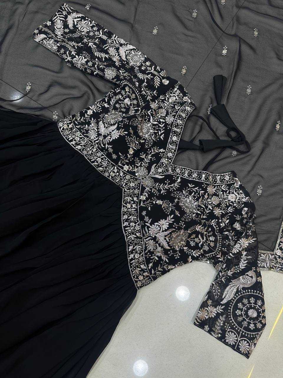 Ynf Faux Georgette KESH533 5049 Gowns Wholesale Fancy Gowns Embroidery Gowns Anarkali Gown A-Line Gowns Sequin Gowns Manufacturer