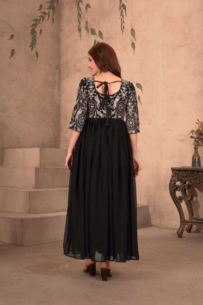 Ynf Faux Georgette KESH533 5049 Gowns Wholesale Fancy Gowns Embroidery Gowns Anarkali Gown A-Line Gowns Sequin Gowns Manufacturer