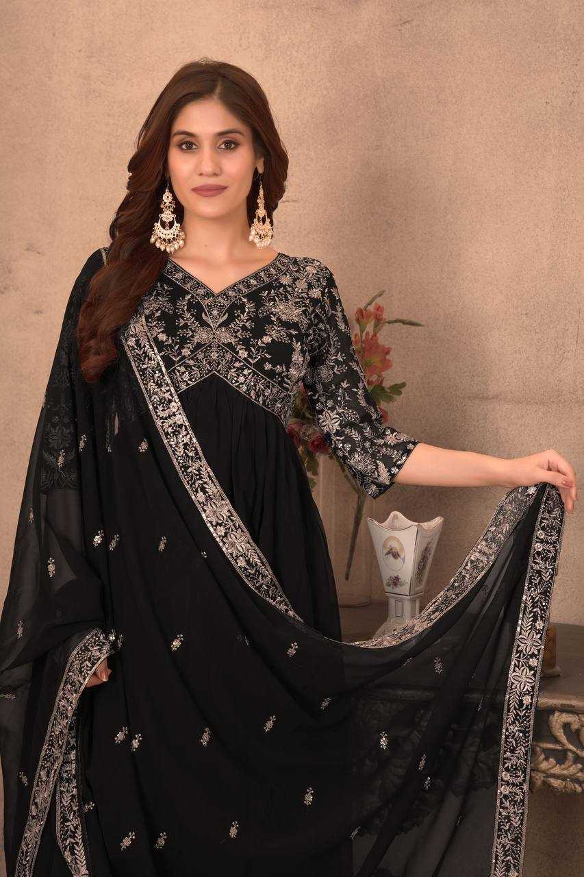 Ynf Faux Georgette KESH533 5049 Gowns Wholesale Fancy Gowns Embroidery Gowns Anarkali Gown A-Line Gowns Sequin Gowns Manufacturer