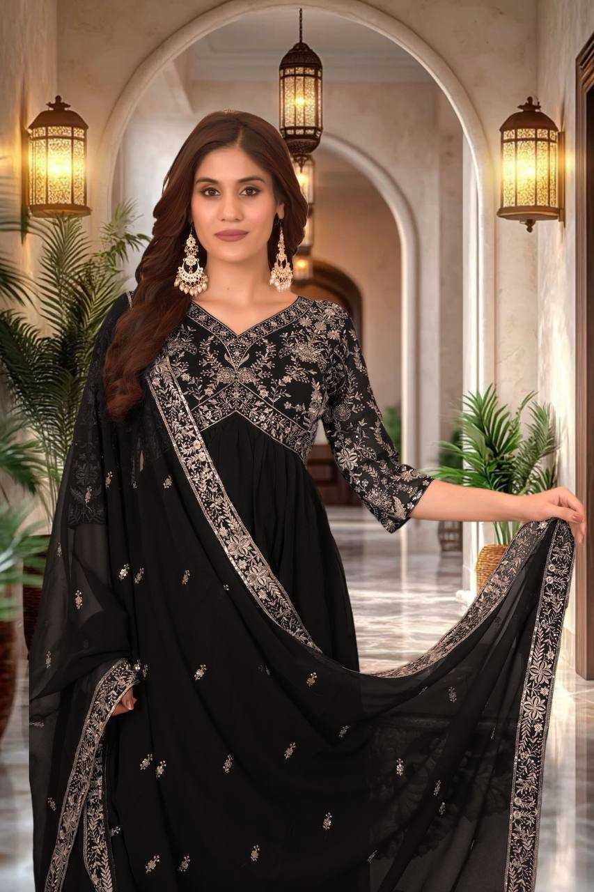 Ynf Faux Georgette KESH533 5049 Gowns Wholesale Fancy Gowns Embroidery Gowns Anarkali Gown A-Line Gowns Sequin Gowns Manufacturer