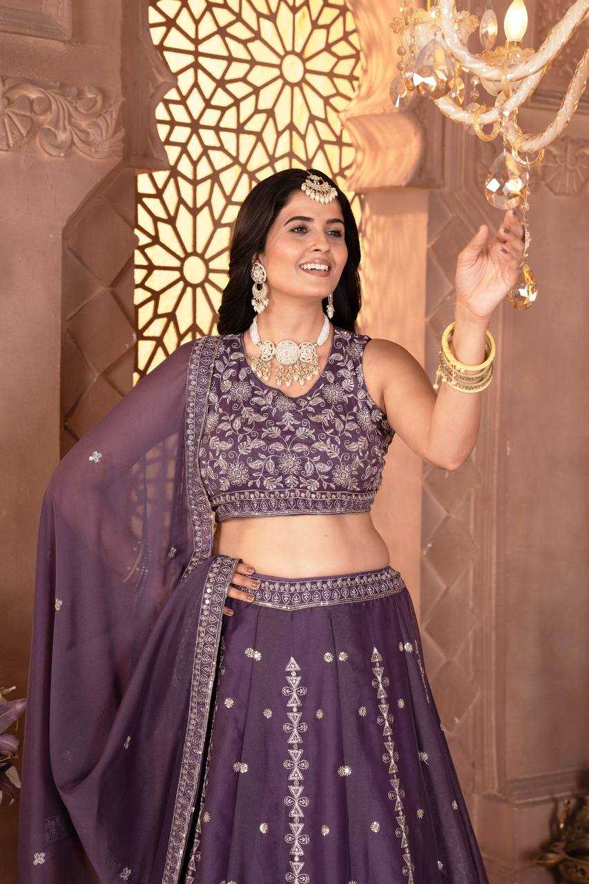 Ynf Faux Georgette KESH533 5112 Lehengas Wholesale Fancy Lehenga Embroidered Lehenga Lehenga For Engagement Sequins Lehenga Lehenga With Cancan Manufacturer