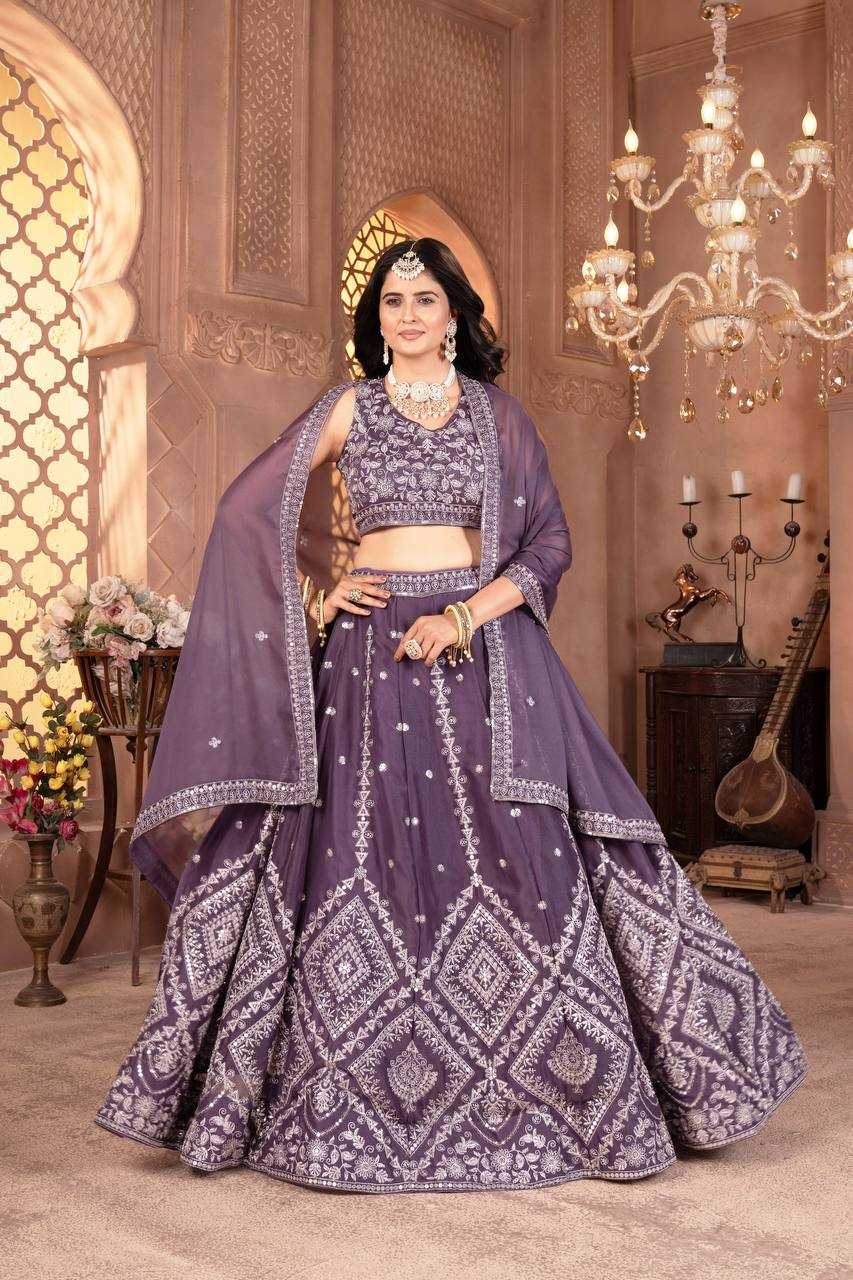 Ynf Faux Georgette KESH533 5112 Lehengas Wholesale Fancy Lehenga Embroidered Lehenga Lehenga For Engagement Sequins Lehenga Lehenga With Cancan Manufacturer