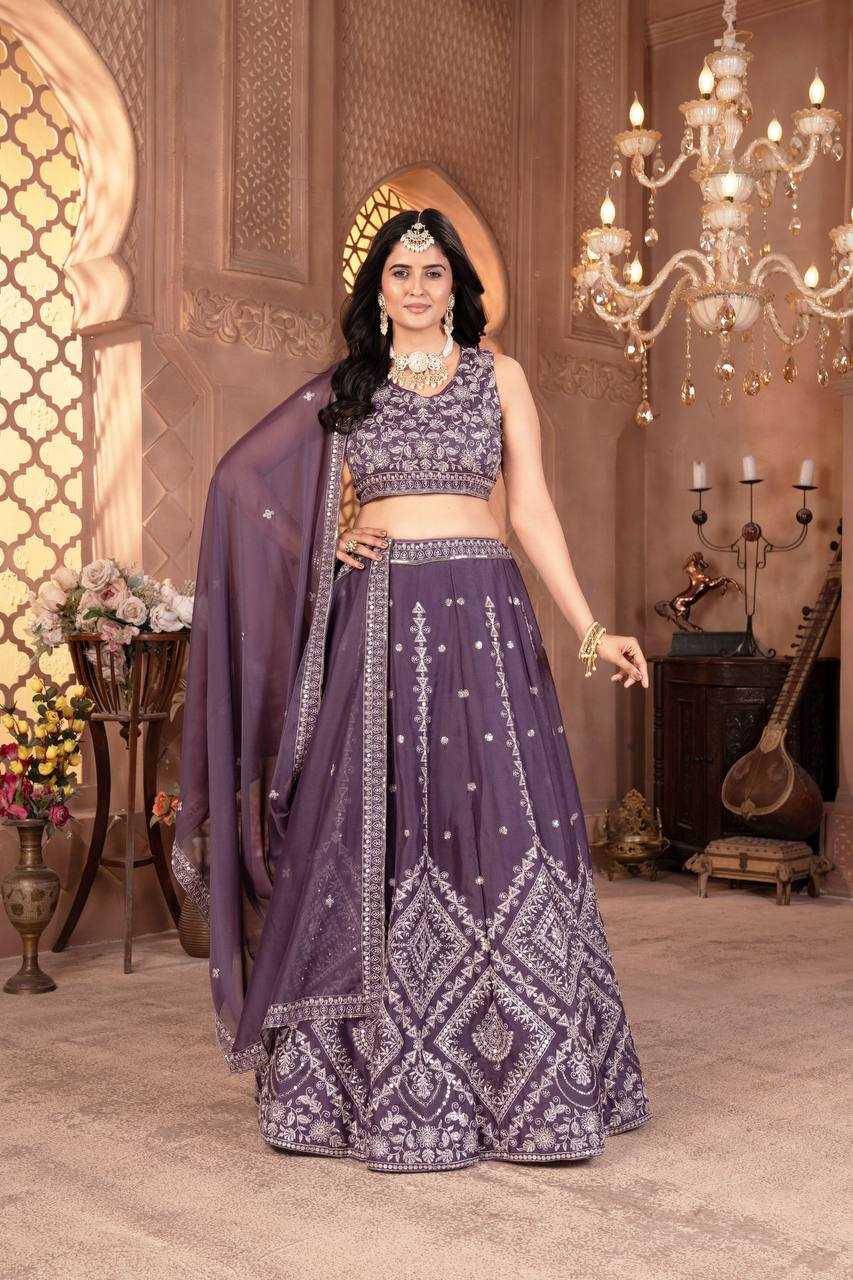 Ynf Faux Georgette KESH533 5112 Lehengas Wholesale Fancy Lehenga Embroidered Lehenga Lehenga For Engagement Sequins Lehenga Lehenga With Cancan Manufacturer
