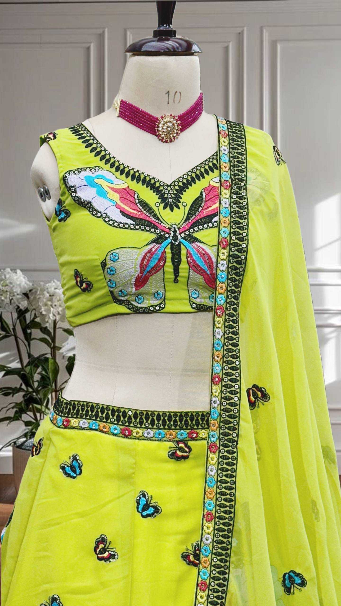 Ynf Faux Georgette KESH533 5118 Lehengas Wholesale Designer Lehenga Fancy Lehenga Embroidered Lehenga Manufacturer