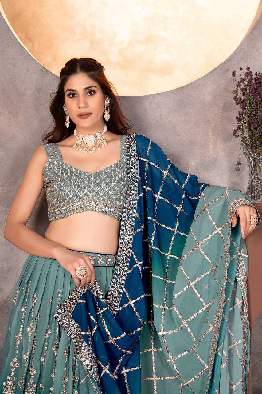 Ynf Faux Georgette KESH533 9234 Lehengas Wholesale Fancy Lehenga Embroidered Lehenga Lehenga For Engagement Lehenga With Cancan Manufacturer