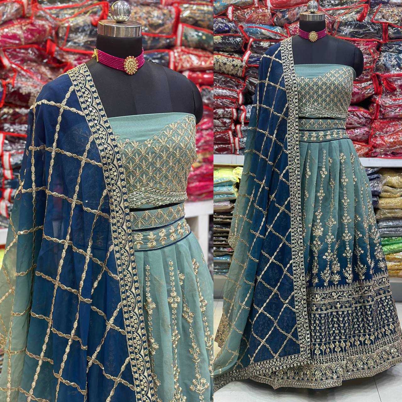 Ynf Faux Georgette KESH533 9234 Lehengas Wholesale Fancy Lehenga Embroidered Lehenga Lehenga For Engagement Lehenga With Cancan Manufacturer