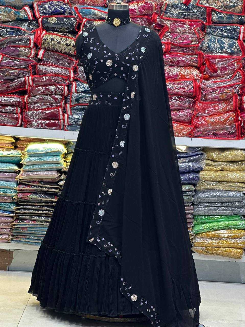 Ynf Faux Georgette KESH533 9236 Lehengas Wholesale Fancy Lehenga Embroidered Lehenga Sequins Lehenga Manufacturer
