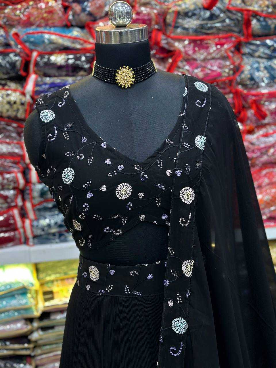 Ynf Faux Georgette KESH533 9236 Lehengas Wholesale Fancy Lehenga Embroidered Lehenga Sequins Lehenga Manufacturer