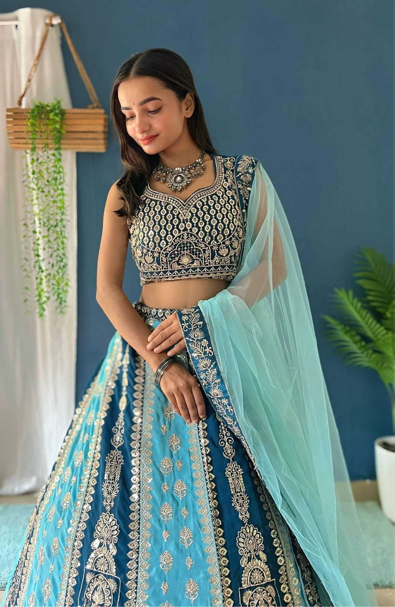 Ynf Faux Georgette KESH533 9238 Lehengas Wholesale Designer Lehenga Georgette Lehenga Zari Work Lehenga Manufacturer