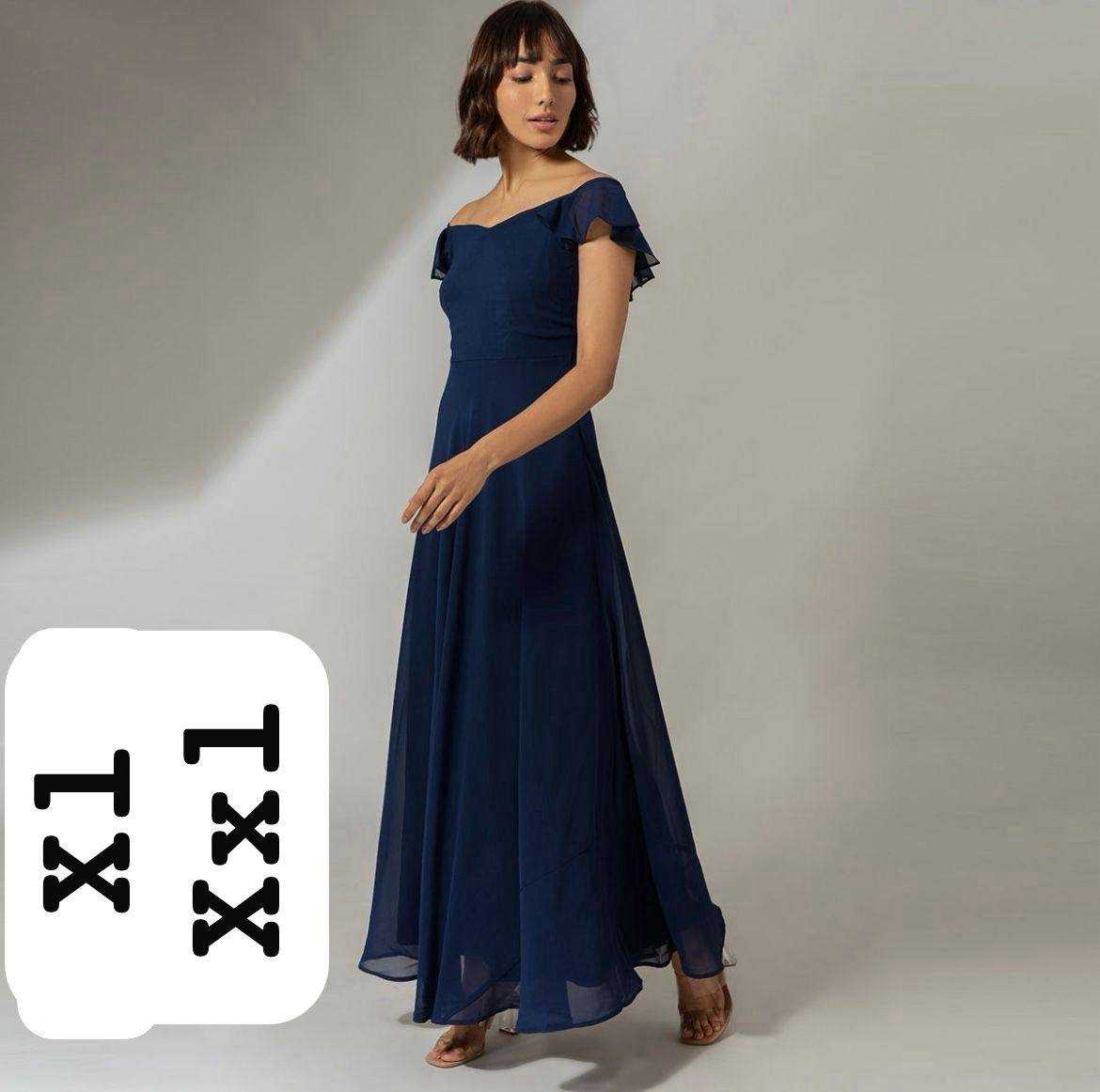 Ynf Faux Georgette KESH544 213 Gowns Wholesale Fancy Gowns Party Gowns Long Gowns Sleeveless Gowns Manufacturer