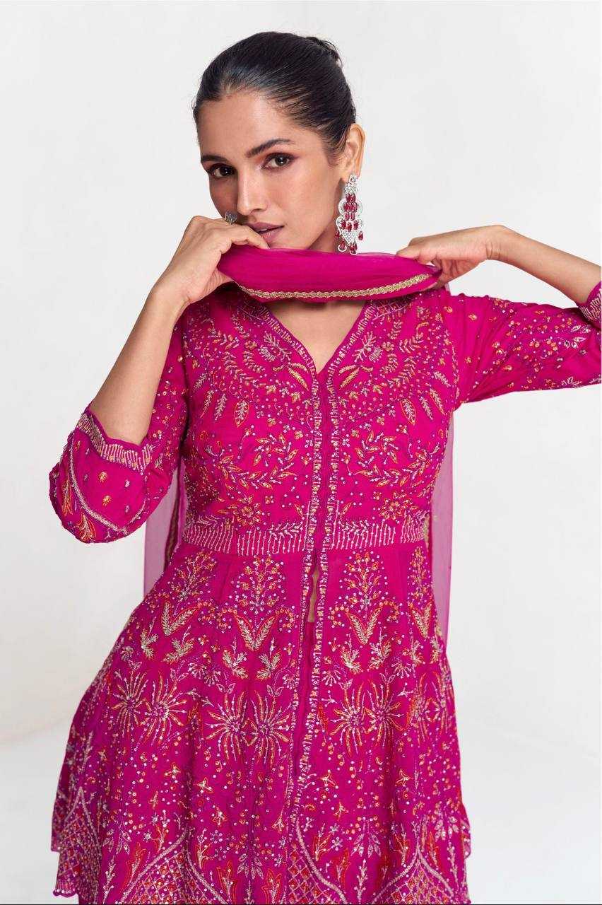 Ynf Faux Georgette KESH546 1209 Kurti Wholesale Georgette Kurti Kurti With Palazzo Manufacturer