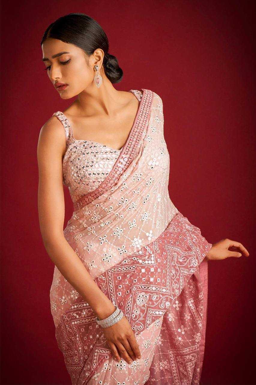 Ynf Faux Georgette KESH556 306 Sarees Wholesale Sequence Sarees Heavy Sarees Manufacturer
