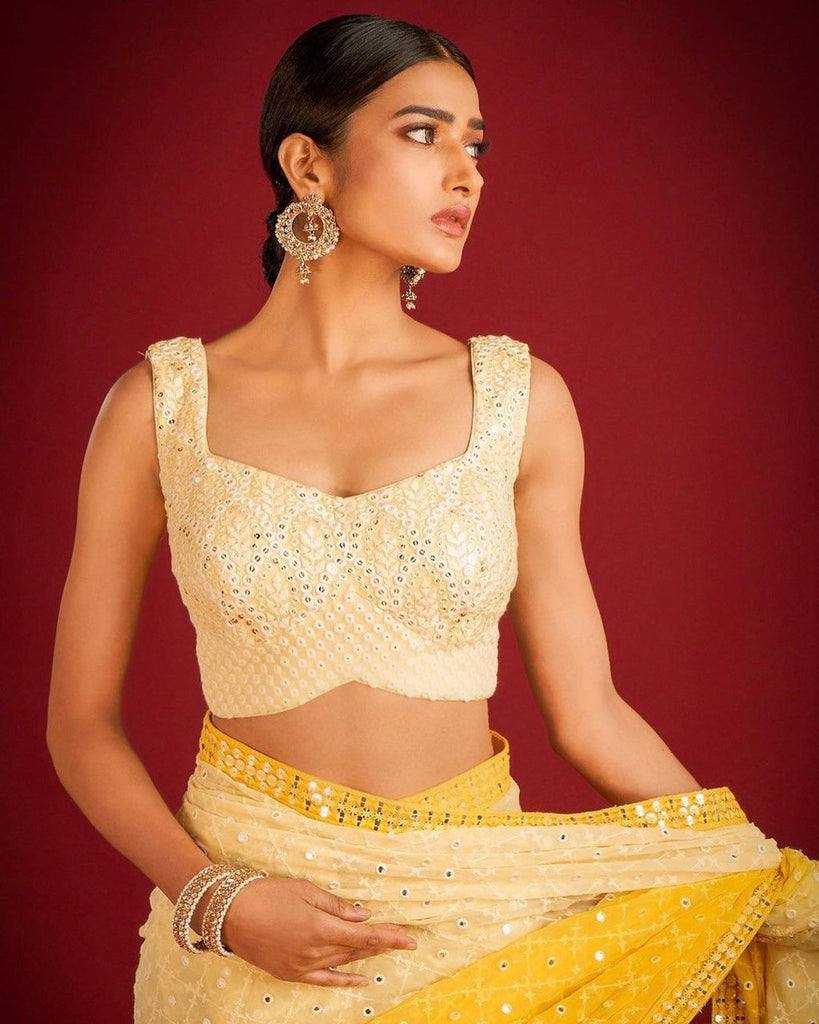 Ynf Faux Georgette KESH556 308 Sarees Wholesale Sequence Sarees Embroidered Sarees Manufacturer