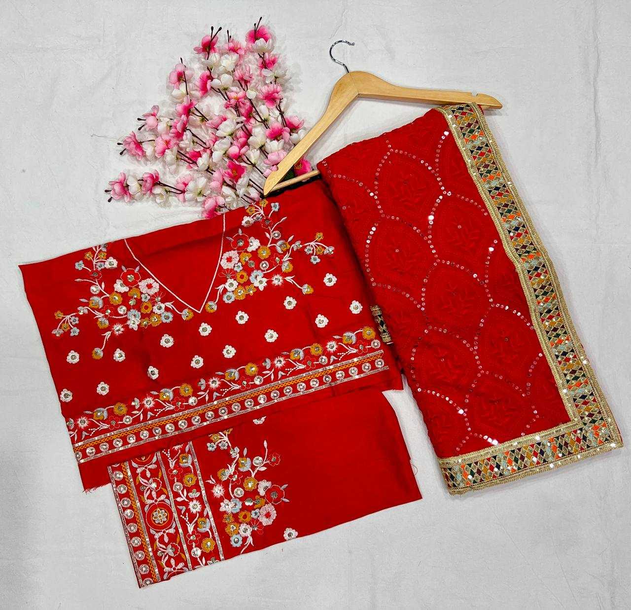 Ynf Faux Georgette KESH556 315 Sarees Wholesale Georgette Sarees Sequence Sarees Manufacturer