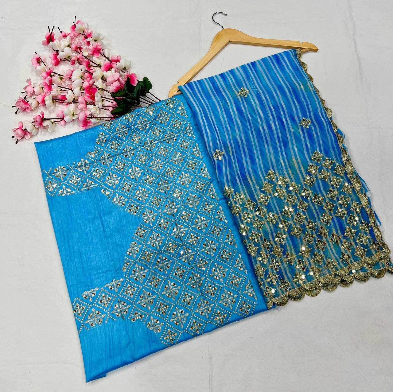 Ynf Faux Georgette KESH556 316 Sarees Wholesale Printed Sarees Cutwork Saree Manufacturer
