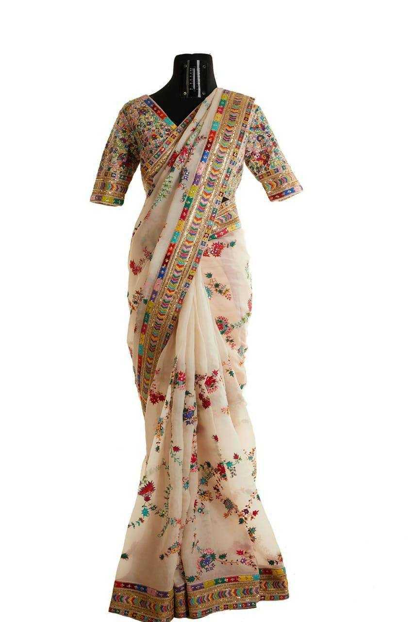 Ynf Faux Georgette KESH556 95 Sarees Wedding Collections Festive Collections Wholesale Georgette Sarees Embroidered Sarees Sequins Work Saree Manufacturer
