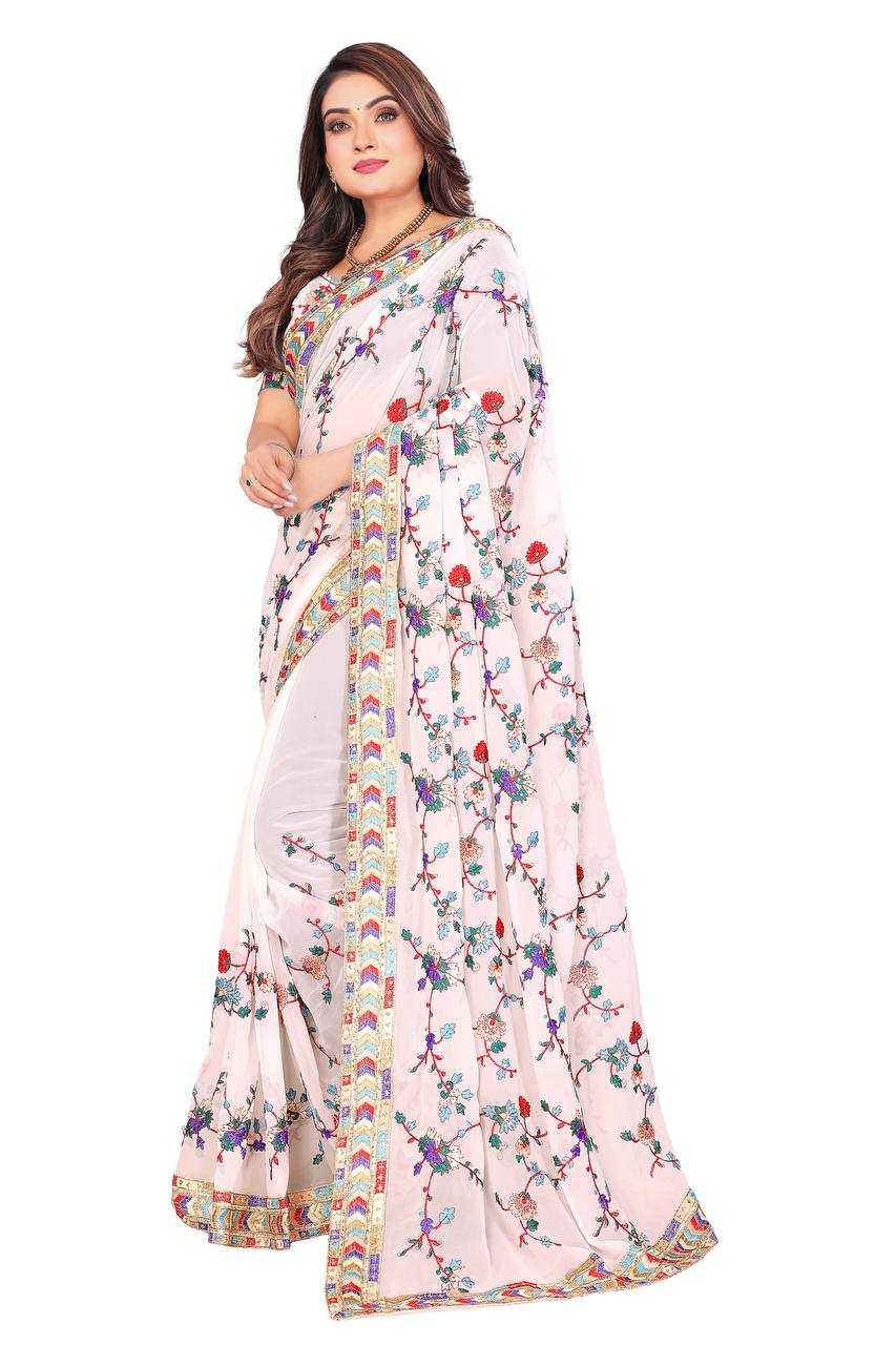 Ynf Faux Georgette KESH556 95 Sarees Wedding Collections Festive Collections Wholesale Georgette Sarees Embroidered Sarees Sequins Work Saree Manufacturer