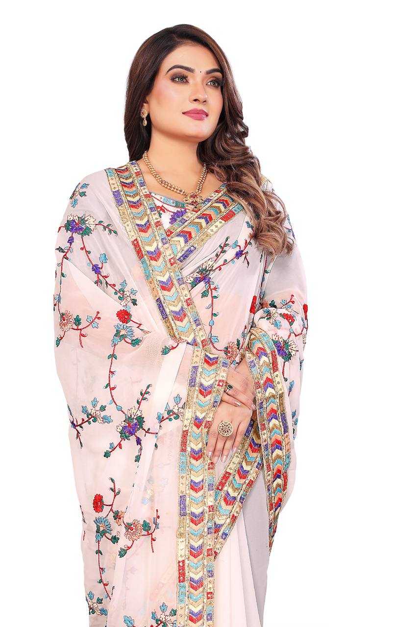 Ynf Faux Georgette KESH556 95 Sarees Wedding Collections Festive Collections Wholesale Georgette Sarees Embroidered Sarees Sequins Work Saree Manufacturer