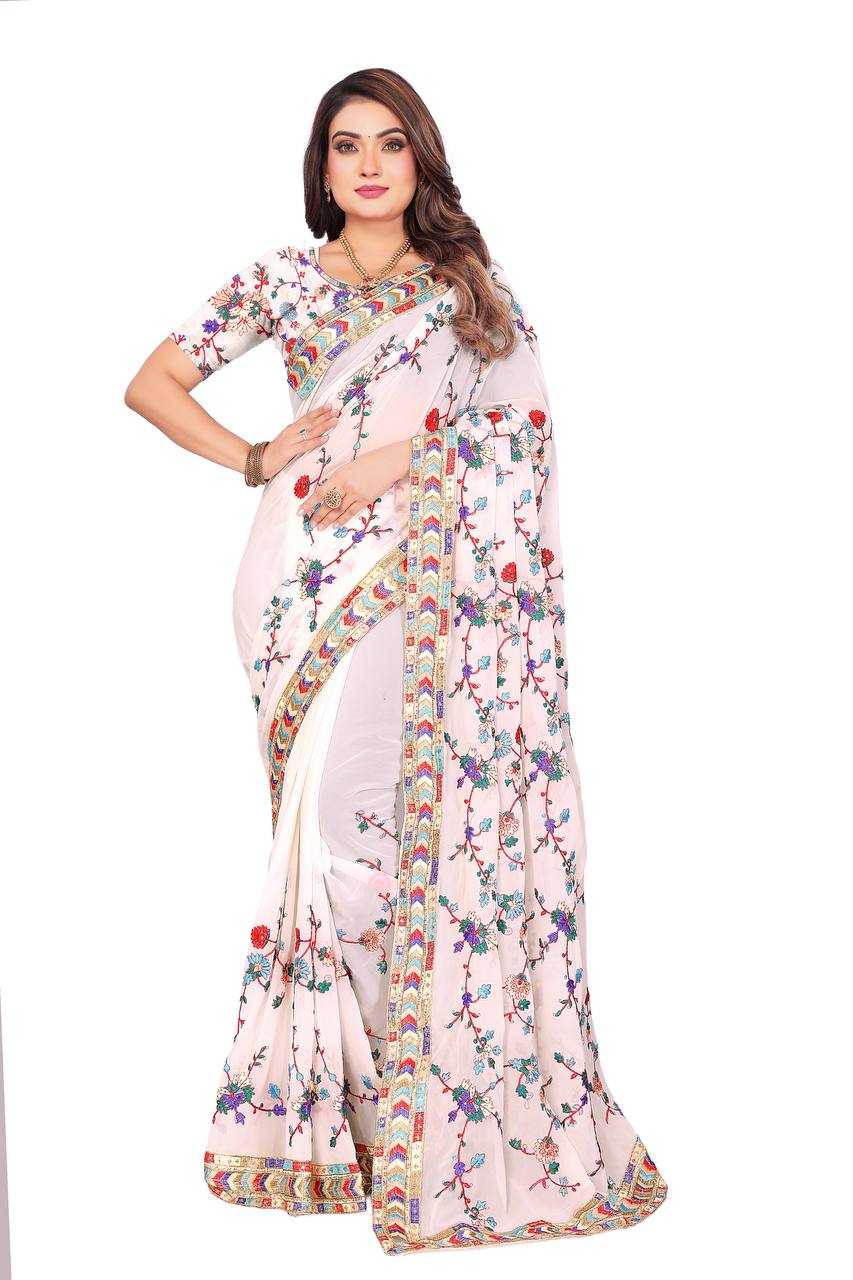 Ynf Faux Georgette KESH556 95 Sarees Wedding Collections Festive Collections Wholesale Georgette Sarees Embroidered Sarees Sequins Work Saree Manufacturer