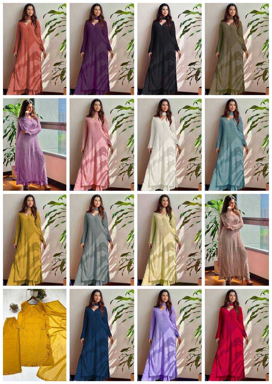 Ynf Faux Georgette RIN110 170 Kurti Wholesale Embroidered Kurtis Kurti With Palazzo Manufacturer