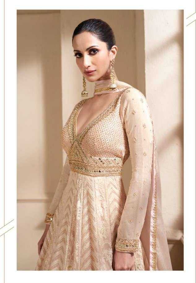 Ynf Faux Georgette RIN131 5297 Gowns Wholesale Embroidery Gowns Anarkali Gown Party Gowns Long Gowns Sequin Gowns Manufacturer