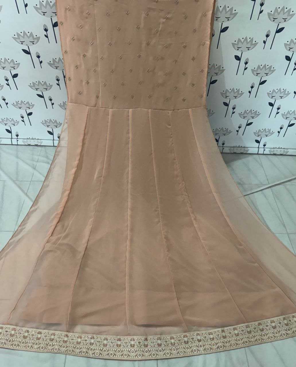 Ynf Faux Georgette RIN131 5297 Gowns Wholesale Embroidery Gowns Anarkali Gown Party Gowns Long Gowns Sequin Gowns Manufacturer