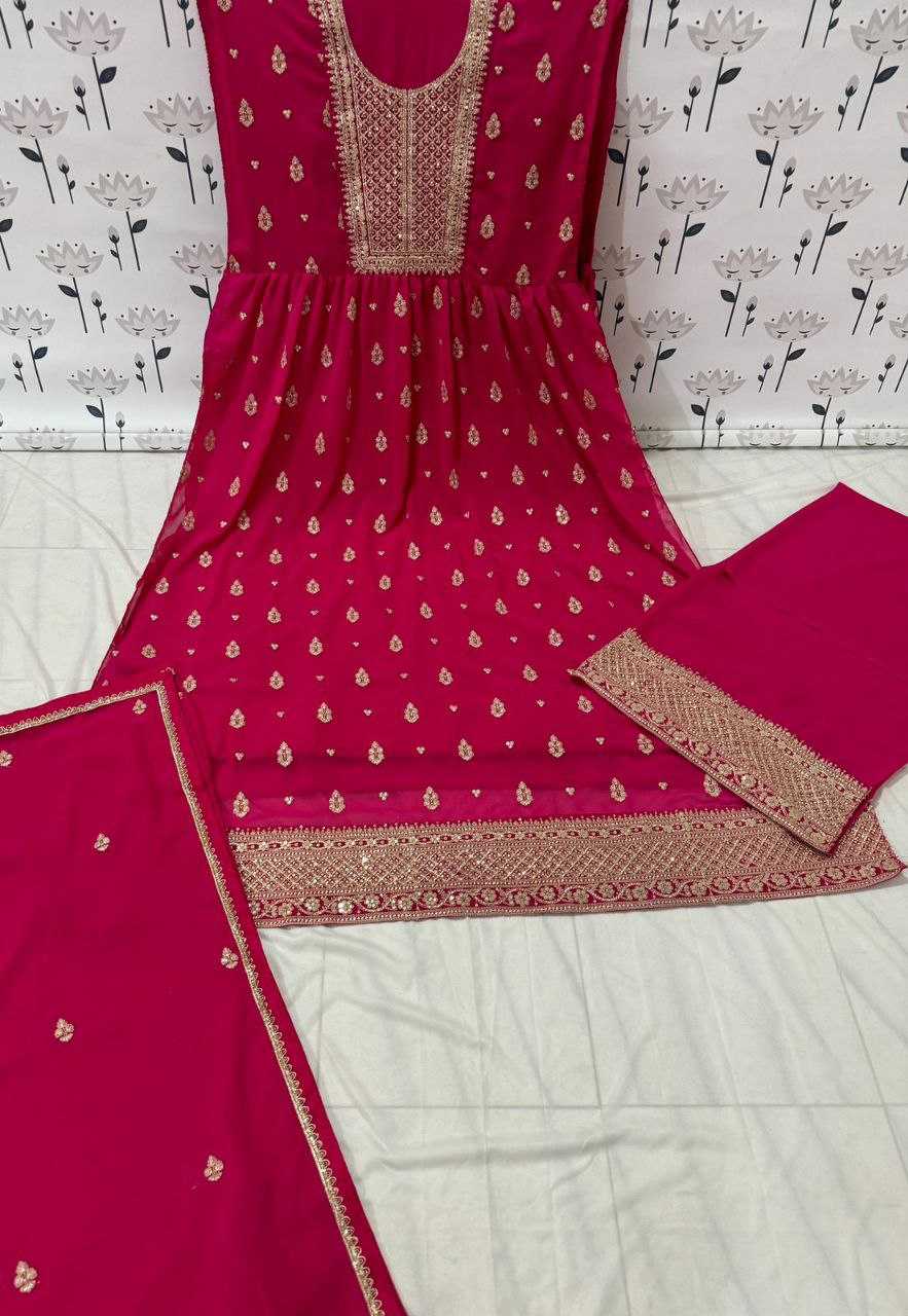 Ynf Faux Georgette RIN131 5298 Gowns Wholesale Embroidery Gowns Anarkali Gown Long Gowns Sequin Gowns Manufacturer
