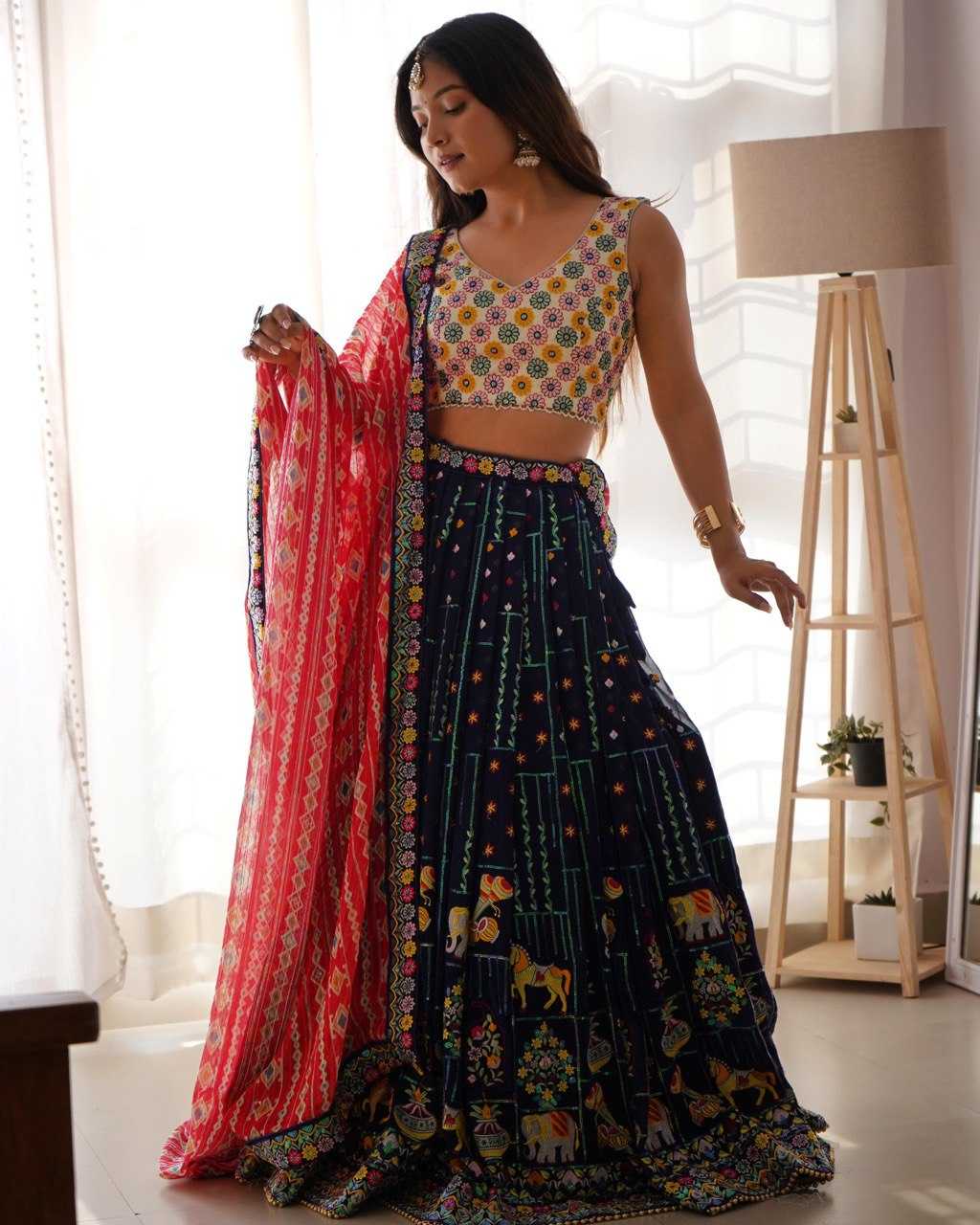 Ynf Faux Georgette RIN133 34 Lehengas Wholesale Designer Lehenga Designer Lehenga Choli Sequins Lehenga Manufacturer