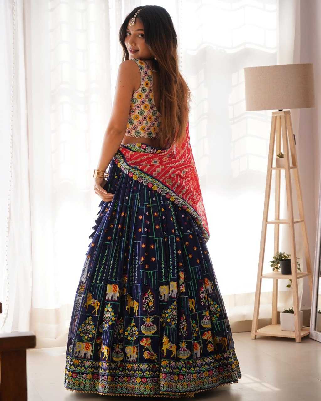 Ynf Faux Georgette RIN133 34 Lehengas Wholesale Designer Lehenga Designer Lehenga Choli Sequins Lehenga Manufacturer